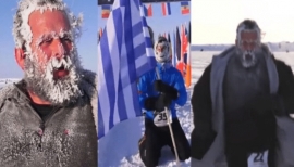 Μαραθώνιος Βόρειου Πόλου: Νικητής ο Έλληνας Αργύρης Παπαθανασόπουλος [vid]
