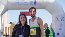 O κορυφαίος Έλληνας δρομέας Χαράλαμπος Πιτσώλης στο Μαραθώνιο Ρόδου