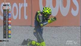 Moto GP: Η πτώση του Ρόσι που του στέρησε το 200ο πόντιουμ