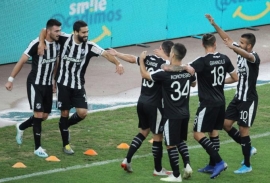 Λαμία - ΟΦΗ: Οι πανηγυρισμοί των Κρητικών για την παραμονή [vid]