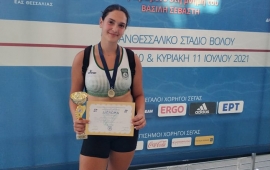 Καλύτερη αθλήτρια στο Πανελλήνιο Κ18 η Αφροδίτη Τζατζιμάκη