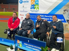 Άλλη μια σπουδαία διάκριση για τον Μανώλη Στεφανουδάκη στο Πανελλήνιο Πρωτάθλημα Στίβου ΑΜΕΑ