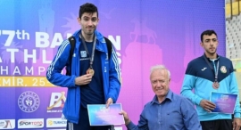 Ο Τεντόγλου κατέκτησε το χρυσό μετάλλιο στο Βαλκανικό πρωτάθλημα στίβου με επίδοση 8.17 μέτρων
