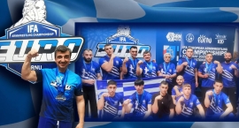 Με δύο χρυσά μετάλλια δεξί και αριστερό χέρι στην κατηγορία Senior Grand Masters ο 63χρονος Πανάρετος