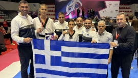 Με 3 μετάλλια ολοκληρώθηκε η ελληνική παρουσία στo Ευρωπαϊκό πρωτάθλημα Ταεκβοντό
