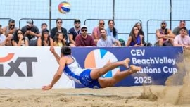 Με δύο νίκες για τις Εθνικές ομάδες ανδρών άνοιξε η αυλαία  του CEV Beach Volley Nations Cup