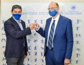 Ξεκίνησε η στενή συνεργασία του Υφυπουργού Αθλητισμού με τον νέο πρόεδρο της ΕΟΚ
