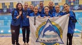 Τη δεύτερη επιτυχία στους Χειμερινούς Αγώνες καλλιτεχνικής κολύμβησης γιορτάζει ο ΝΟ Χανίων