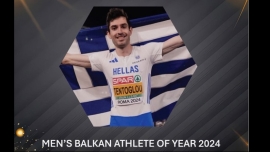 Ο Μίλτος Τεντόγλου αναδείχθηκε κορυφαίος αθλητής στα Βαλκάνια για το έτος 2024