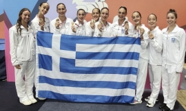 Οι κολυμβήτριες της Εθνικής κατέκτησαν το χάλκινο μετάλλιο στον τελικό του ελεύθερου ομαδικού,