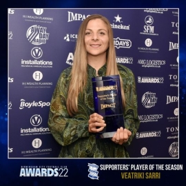 Στη Σαρρή απονεμήθηκε το βραβείο της καλύτερης παίκτριας της σεζόν