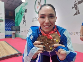 Η Σοφία Γεωργοπούλου κατέκτησε τρία χάλκινα μετάλλια αρση βαρων