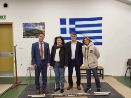 Η Πρόεδρος της Ελληνικής Ομοσπονδίας Αρσης Βαρών Θεανώ Ζαγκλιβέρη στην Πατρα