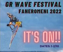 Ο Ναυτικός Όμιλος Σητείας διοργανώνει τον αγώνα Ιστιοσανίδας GR WAVE FEST FANEROMENI 2022